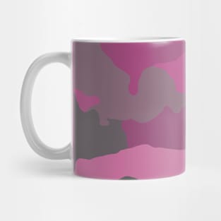 Pink Mauve and Gray Camo Mug